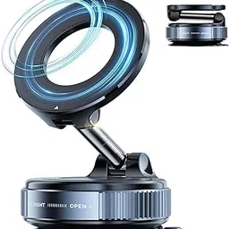 Triad basics Upgraded Vacuum Magnetic Car Phone Holder 360° Reinforced 96LBS Ultra Suction Cup Phone Mount for MagSafe Mobile Holders for Your Car/Gym/Mirror Mount for iPhone & Android (Model)-picture-18