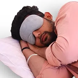 BTH Company Fabric Adjustable Sleeping Eye Mask-Super Soft & Smooth-Light Grey-Ideal For Women, Men, Old Ages, & Kids-The Comfortable Blindfold For A Restful Sleep-image-16