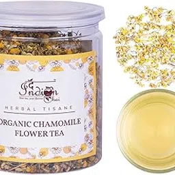 The Indian Chai Organic Chamomile Tea - 50Grams | Helps With Sleep & Improves Sleep Quality | Caffeine Free | Herbal | Natural Chamomile Flowers-picture-13
