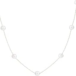 v fashion jewellery Hand made Round Shape Pearl Necklace Chain For Women and Girls -Gold-picture-41