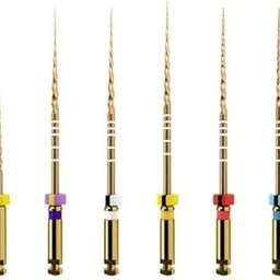 NMD Dental Golden Super Niti Rotary File (31 MM SX-F3)(1 Pk /6 Pcs) image 1