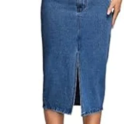 dolsia Denim Slit Skirt-picture-42