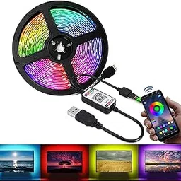 Quace 150 LED Strip Light USB Powered LED Lights for Bedroom Bluetooth Music Sync Waterproof Color Changing with App Control-picture-28