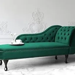 WOOD MART STORE Luxury Sofa Channel Tufting Arm Design Sofa for Living Room, Bedroom, Hallways (Green, Right Side)-image-53