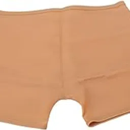 Women Swimsuit Shorts, 4 Corner Seamless Splicing Fast Drying Women Menstrual Swim Shorts Elastic Easy To Wear Silicone for Beach Parties (Fleshcolor)-image-1