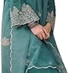 royal export Women's Viscose Silk Floral Embroidered Straight Kurta Pant with Dupatta Set, Pakistani Kurta Sets for Women-picture-26