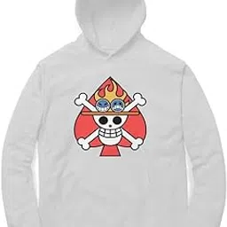 Women's Cotton Blend Graphic Hoodie, White, Long Sleeve Pullover Sweatshirt, Modern Casual Style with Kangaroo Pocket, Adult Size-image-8