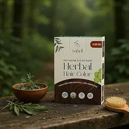 Saheli 100% Natural & Plant Based Herbal Hair Color – Auburn | Ammonia-Free, Chemical-Free, Long-Lasting Grey Coverage | Nourishing Henna-Based Powder (5 x 20g Sachets, Pack of 2 Boxes)-image-94