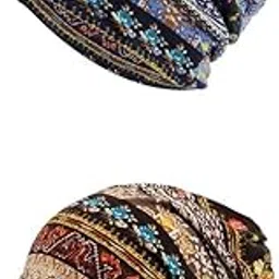 Fashion Slouchy Beanie Hat Sleep Turban Cap Headwear Coffee+Blue|Clothing, Shoes & Accessories | Womens Accessories | Hats-image-30