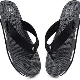 vokline Stylish Orthopedic Acupressure Slippers for Men's Soft & Comfortable Flip-Flops Anti-Slip EVA Sole Lightweight Non Slip Foot Pain Relief Fit True Size Perfect for Casual Wear-picture-20