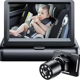Itomoro Baby Car Mirror, View Infant in Rear Facing Seat with Wide Crystal Clear View,Night Vision,Camera Aimed at Baby-Easily to Observe The Baby's Every Move-picture-14