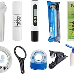 Ro water purifier kit with TDS Meter, Flow Restrictor 450, Filter Housing, Flavia 1-Spun Filter,Timer, 2mtr Pipe, Tape,TDS Meter, 2 Elwo Connectors – (Pack of 12) | Made in India.-picture-10