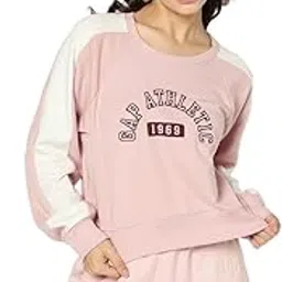 gap Women's Regular Fit Solid Full Sleeves Round Neck Sweatshirt-picture-33