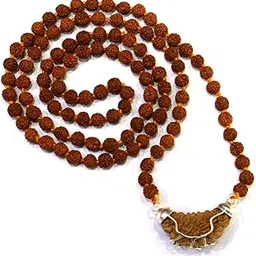 divya shakti Brown Certified Ek Mukhi/One Face/One mukhi Rudraksha Mala Pendant for Men and Women (25 mm)-picture-10