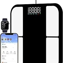 Gdncbm Scale for Body Weight - 8 Electrodes High Precision Digital Scale for BMI - 46 Body Composition Metrics - Bluetooth Bathroom Scale with LED for Home/Fitness-picture-19