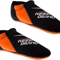 MILAAN 3mm Neoprene Socks Snorkeling Water Sports Swimming Diving Surfing XL Orange-picture-38