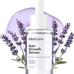 RichCurls™ Hair Growth Serum, 3% Redensyl, Caffeine & Rice Extract, Strengthens Hair Follicles, Hair growth & Hair fall control serum for Women & Men, Helps Promote Healthy Scalp, For All Hair Types, 30ml (Pack of 1)-image-97