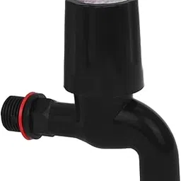 COSVIT Black PVC Heavy Duty Bib Tap for Bathroom, Kitchen, Outdoor (Pack of 1)-image-88