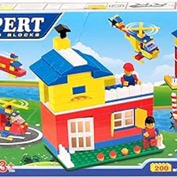 Olympia Games and Toys Expert Building Interlocking Blocks Construction Set for Kids Develops Education Blocks Learning Puzzle Toys,Multi 200pcs-picture-11