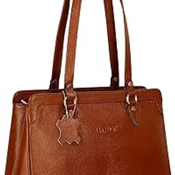 richsign leather accessories Full Grain Natural Leather Top Handle Satchel Tote Handbags & Shoulder Bags For Women Office (Dimension- L-13 X H-10 x W- 4 Inch | Weight- 0.7 KG / 700 GR-picture-44