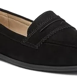 london rag Black Seude Flat Loafers-picture-17