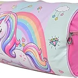 pup buddies Duffle Bags for Boy Kids Return Gifts - Boys Duffle Travel Bag for Travelling Gym, Dance, Swimming, Picnic, Sports, Traveling Bag for Boys & Mens Duffle Bag (Pink (Unicorn))-picture-39
