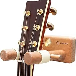 Guitar Wall Hanger,Wood Guitar Wall Mount for Acoustic/Classical Guitar/Ukulele,Punch-Free Guitar Hook Adjustable Spacing-picture-25