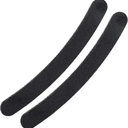 Alis Professional Nail Filer Double Sided For Nail Shaper | Nail File | Nail Buffing | Manicure Nail Art Black Colour Curved Nail File BL NF CVD Pack of 2 (2 PCS Nail File BL NF CVD)-image-16