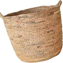 UJEAVETTE Woven Plant Basket Organizer Storage Basket for Indoor Outdoor Garage Office M-picture-22