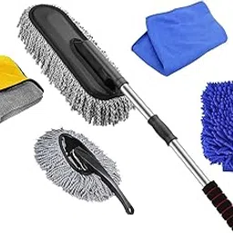 CarEmpire Microfiber Car Duster Kit - Extendable Long Handle Car Cleaning Accessories | Interior & Exterior Detailing Brush(Set of 5)-picture-37