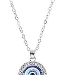 spotlight Turkish Evil Eye Necklace Pendant for Modern Women | Minimalist Chain | Jewellery for Girls-picture-40