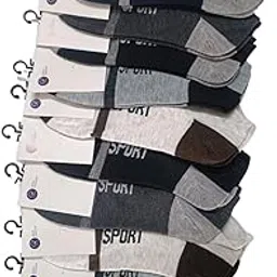 Men's Cotton Blend Soft Thin and Breathable Odour Free Ankle Length Sports Socks for Casual Wear-picture-12