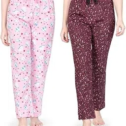 real basics Womens Cotton All Over Print Pyjamas (Set of 2)-picture-27