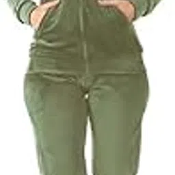 hrikshika fashion Women'S Stylish Velvet Track Suit for Winter Wear Night Suit With Pockets-picture-12