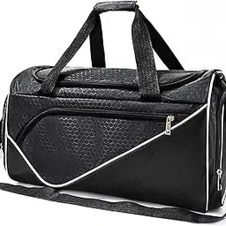 luwint Gym Bag, Sport Duffle Bag with Shoe Compartment, Small Lightweight Travel Water Resistant Bag for Men Women, Black, Duffle Bag-picture-30