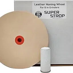 Leather Honing Wheel Fits 6 in. Bench Grinders and Polishers-picture-29