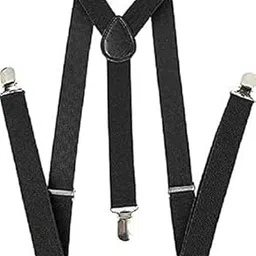 uniq world wide Men's Solid Suspender Belt (Free Size/Adjustable) (BLACK)-picture-51