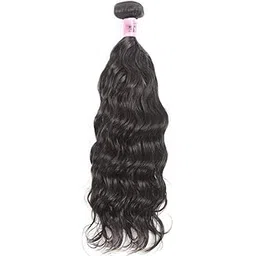 Natural Wavy Machine Weft Human Hair Extensions – 30 Inches, 100% Virgin Remy, Natural Black, 100 Grams, Tangle-Free, Shedding-Free, Soft, Voluminous, Long-Lasting, Heat-Friendly, For Women image 1