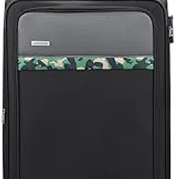 aristocrat Commander 79Cms Premium Polyester with PVC Coating Soft Sided Check-in 4 Wheels Large Black Spinner Suitcase-picture-20