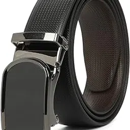 crusset Faux Leather Belt for Men |Formal & Casual|Black & Brown|Width 35MM|Stylish Belt for Jeans & Trousers|SP5340-picture-53