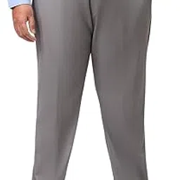 hardsoda by The Indian Garage Co Men Plus Size Regular Fit Self Design Mid-Rise Stretchable Trousers-picture-34