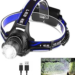 UDee 3 Modes Super Bright CREE T6 LED Headlamp with Rechargeable Batteries, Waterproof & Lightweight Camping Outdoor Sports Headlight-picture-24