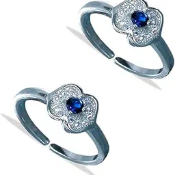 taraash 925 Sterling Silve Toe Ring For Women image 1