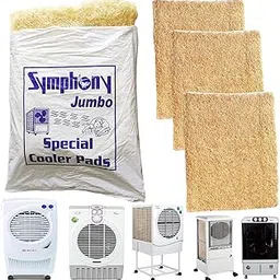 Air Cooler Grass Symphony Jumbo Cooling Pads Wood Wool 22 x 28 Set of 3 Pack Covering with Net Suitable for Kenstar Symphony Bajai Desert Coolers No2-image-45