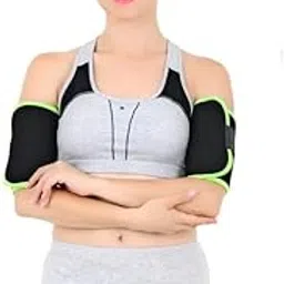 Hot Sweat Neoprene Compression Arm Sauna Sleeves Slimmer Bands Wraps Arm Trimmers for Men & Women (a Pair)-Pink-SIZE-L-picture-58