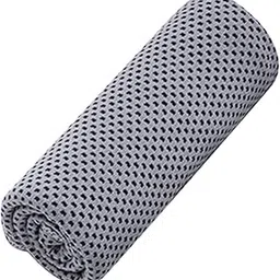 UJEAVETTE Cooling Towel 12X40 Sweat Absorbing Gym Towel for Fitness Workout Football Gray-image-3