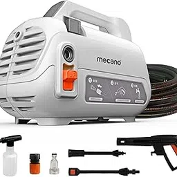 Mecano MULTIJET Induction Motor High Pressure Washer, 1500 Watts Motor, 120 Bars, 6.5 L/Min Flow Rate, 5 Meters Outlet Hose with Professional Foam Snow Lance, for Car, Bike and Home Cleaning Purpose-image-71