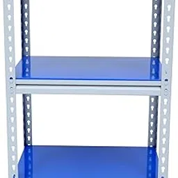 Mil-Nil Boltless Prime CRC Sheet 36x24x18 Inch Multipurpose Storage Rack with 3 Shelves 22 Gauge (Blue)-picture-14
