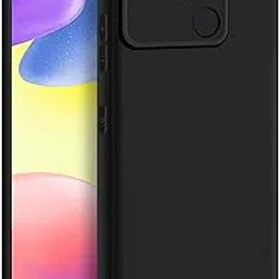 CEDO Redmi 10A / Poco C31 Back Cover | Camera Bump Protection & Ultra Slim | Matte Soft Silicon Shock Proof Rubberised Back Case Cover (Black)-picture-47