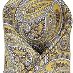 van heusen Men Yellow Print Party Pocket Square-picture-18